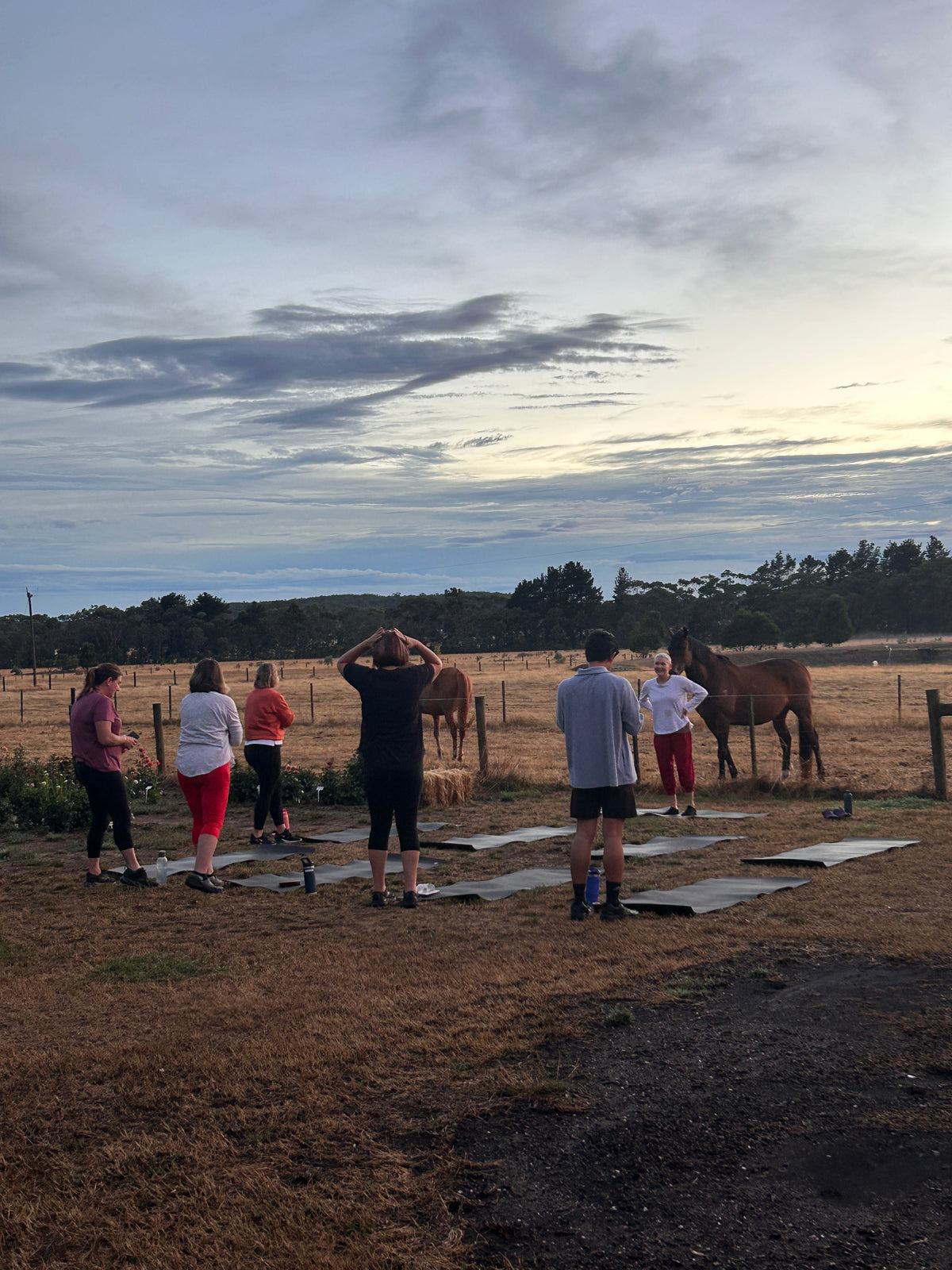 Sunrise Yoga in the Flower Patch