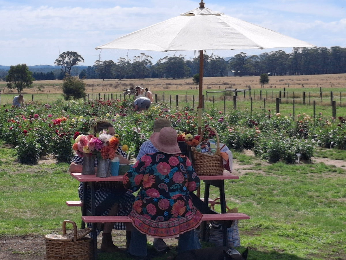 Afternoon tea in the Flower patch